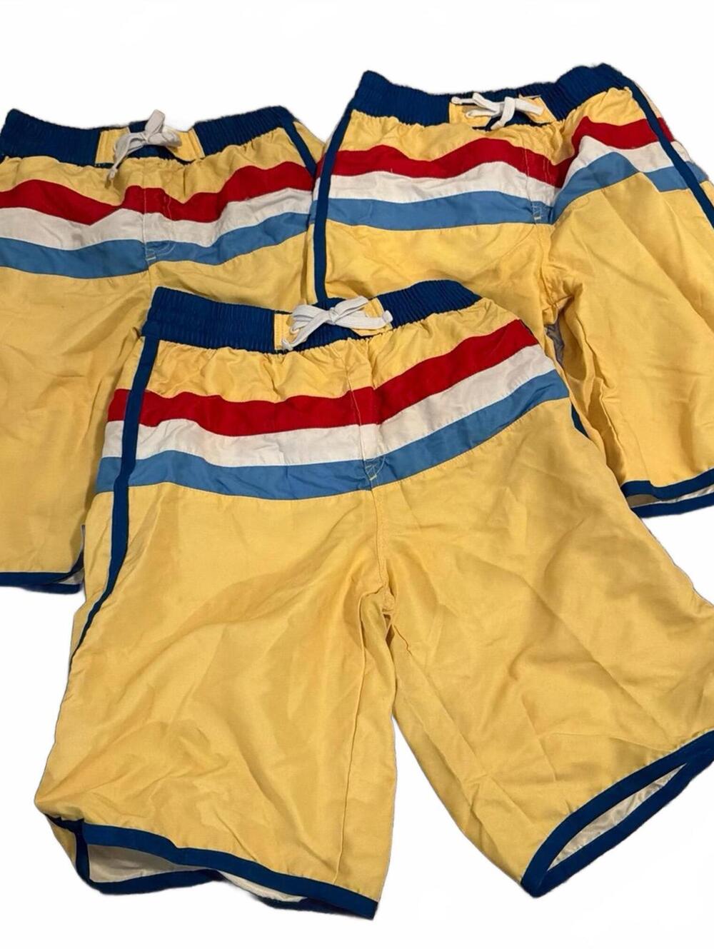Kidpik Boys XL Yellow Striped Casual Shorts - Lot of 3